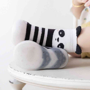 Winter Baby Sock Shoes - Panda Bear
