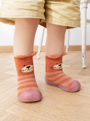Winter Baby Sock Shoes - Red Cat